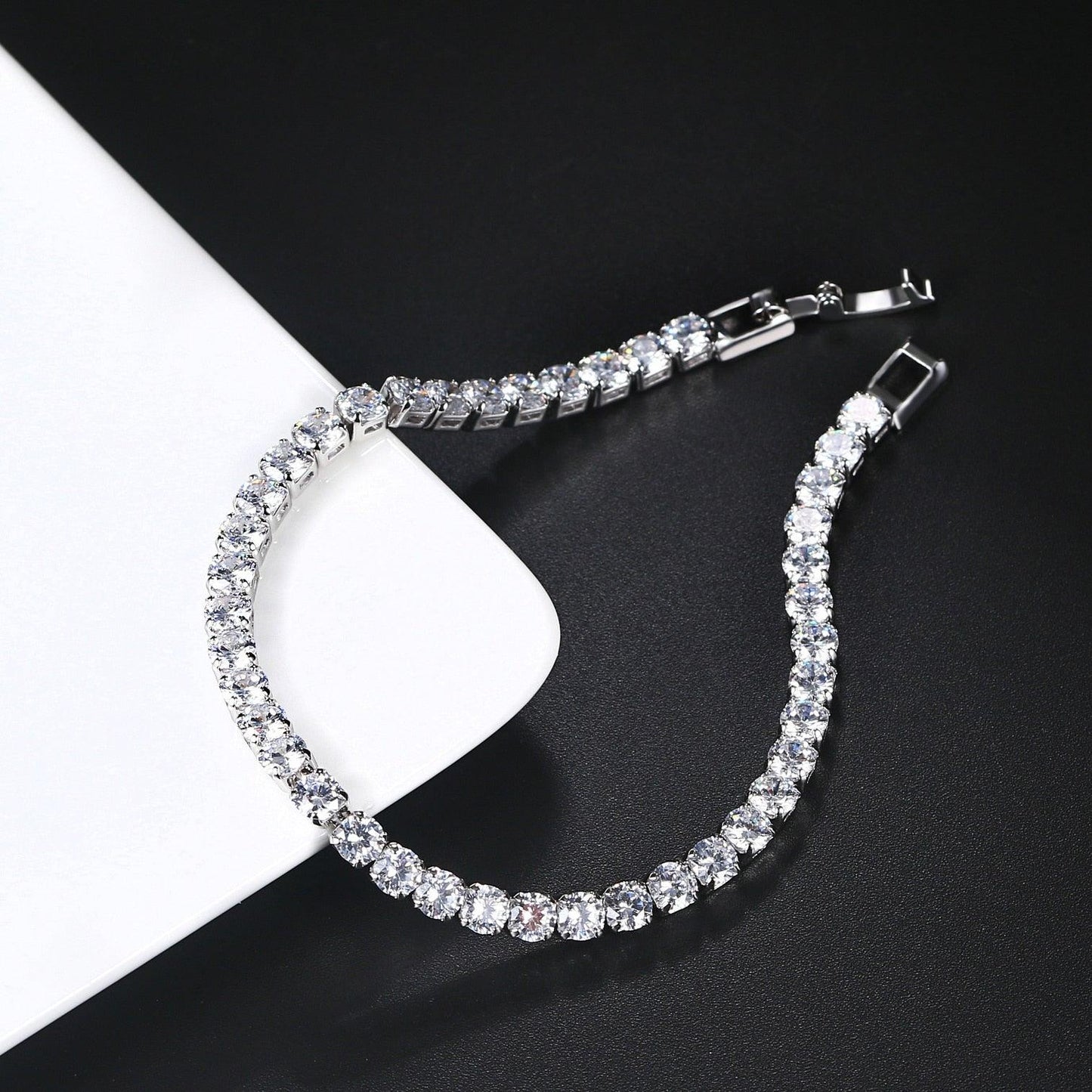 Bracelet Tennis Hip Hop Cristal pour Homme 3/4/5mm Iced Out