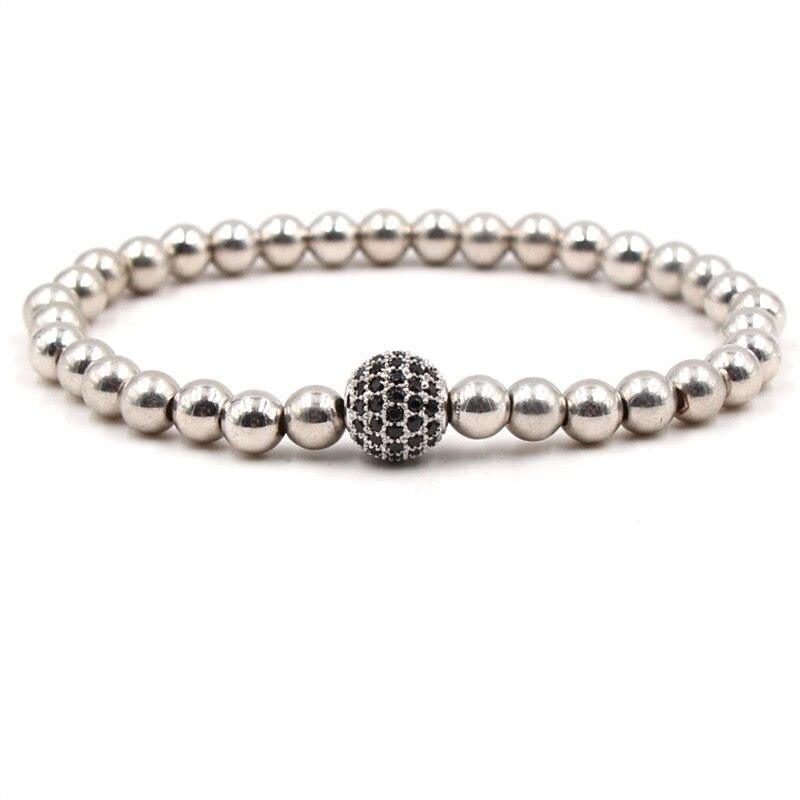 Bracelet boule CZ 6mm pour homme et femme men jewelry