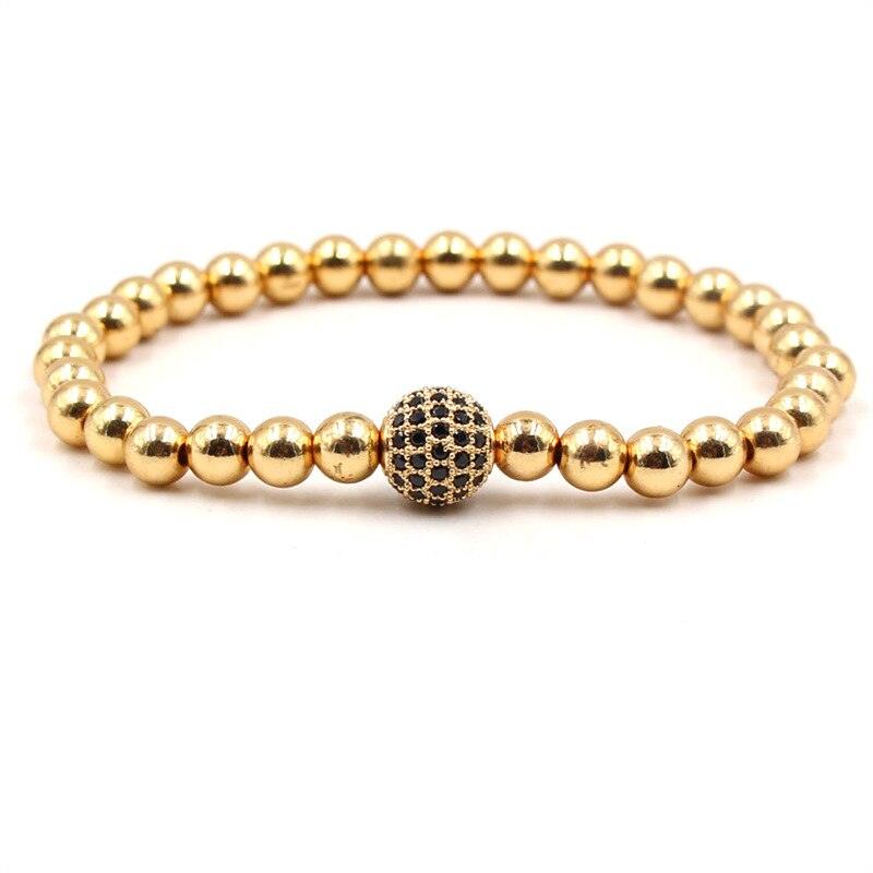 Bracelet boule CZ 6mm pour homme et femme