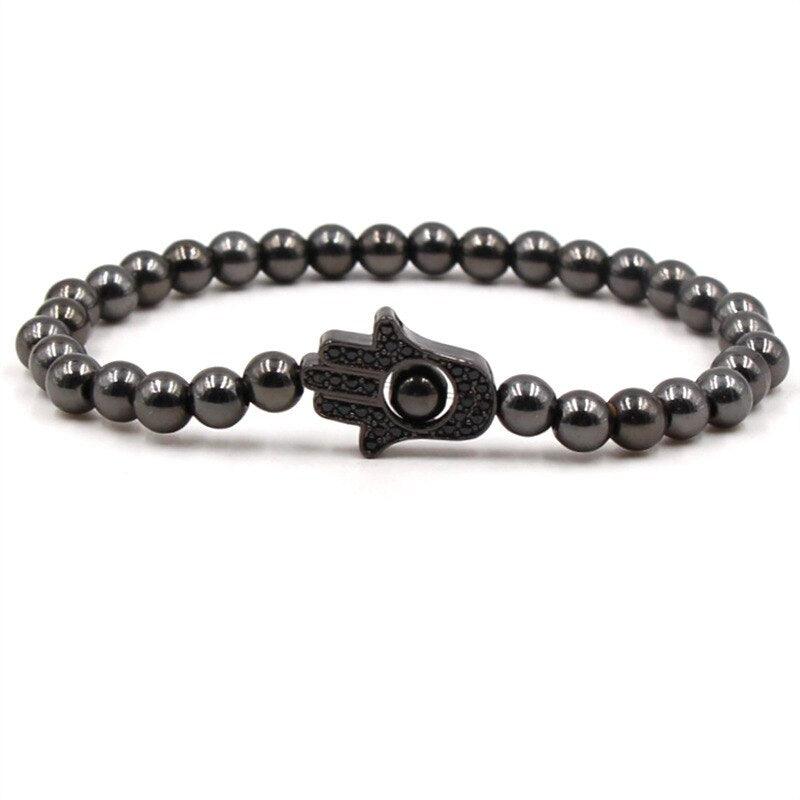 Bracelet boule CZ 6mm pour homme et femme Rose Gold Color