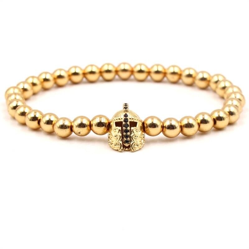 Bracelet boule CZ 6mm pour homme et femme Titanium Plated