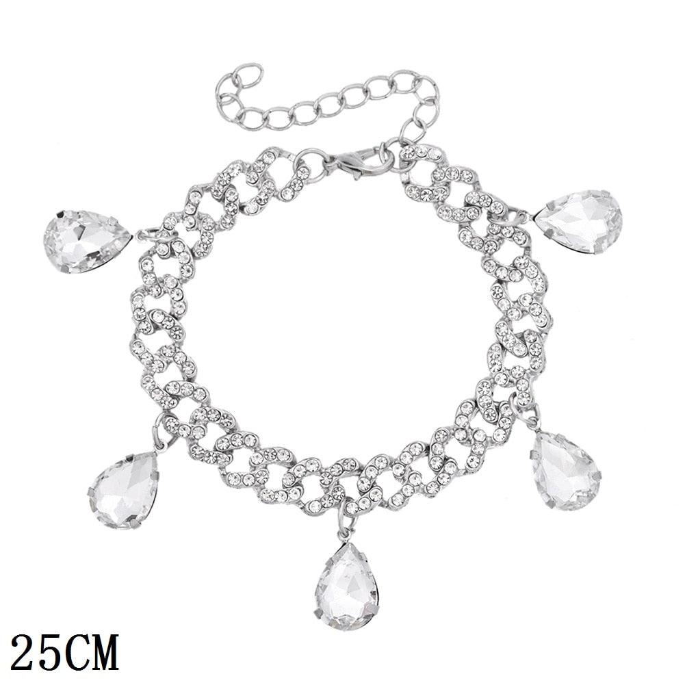 "Bracelet chaîne cubaine Iced Out 12mm de luxe pour femmes et hommes" 010701SL