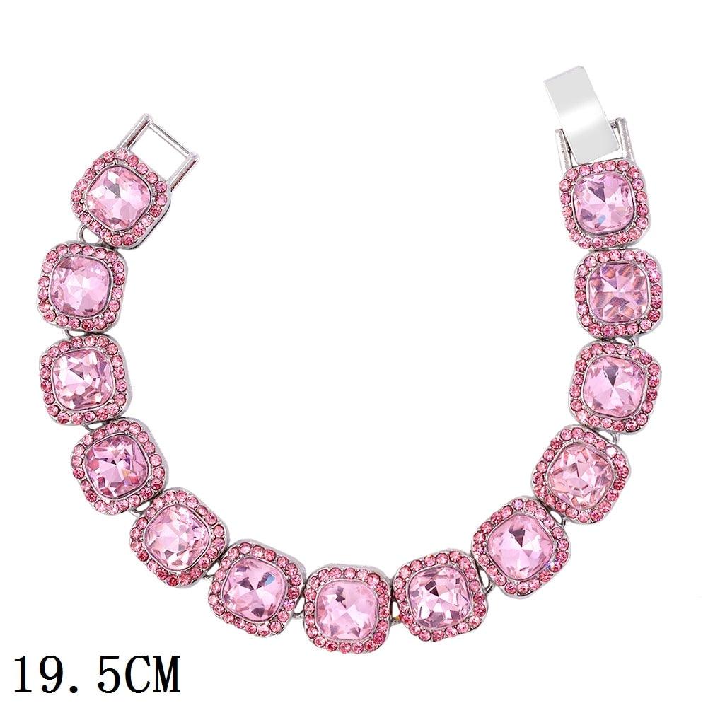 "Bracelet chaîne cubaine Iced Out 12mm de luxe pour femmes et hommes" C012904RR