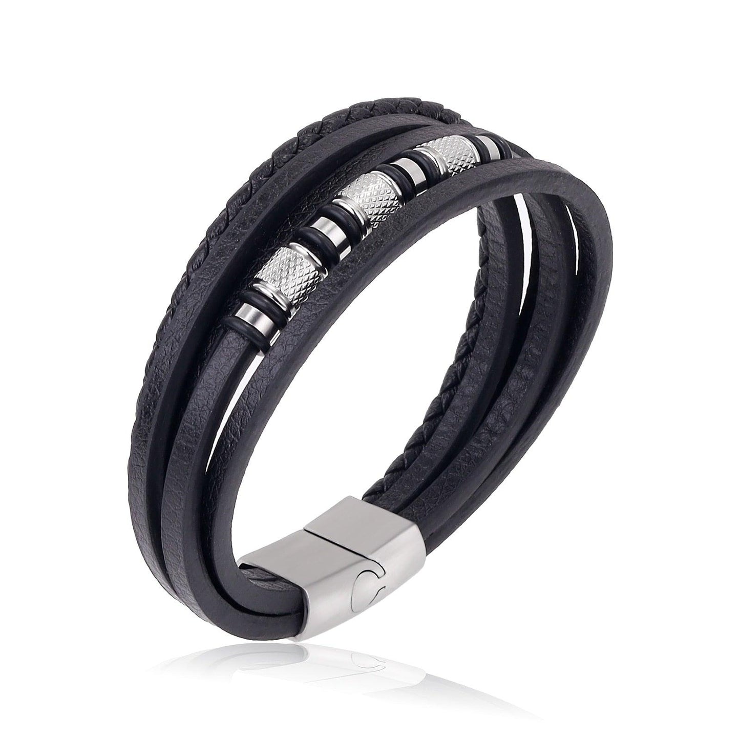 "Bracelet de luxe en acier inoxydable pour homme Style 2