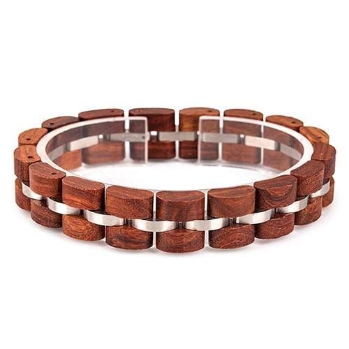 Bracelet en bois Bobo Bird pour hommes et femmes S04-2 women-red