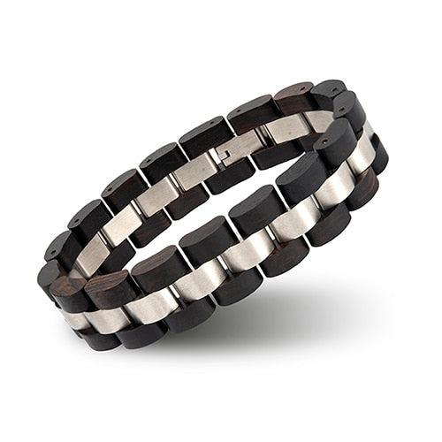 Bracelet en bois Bobo Bird pour hommes et femmes S05-1 men-black
