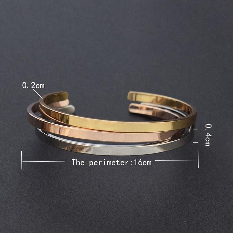 "Bracelet inspirant avec citation positive"