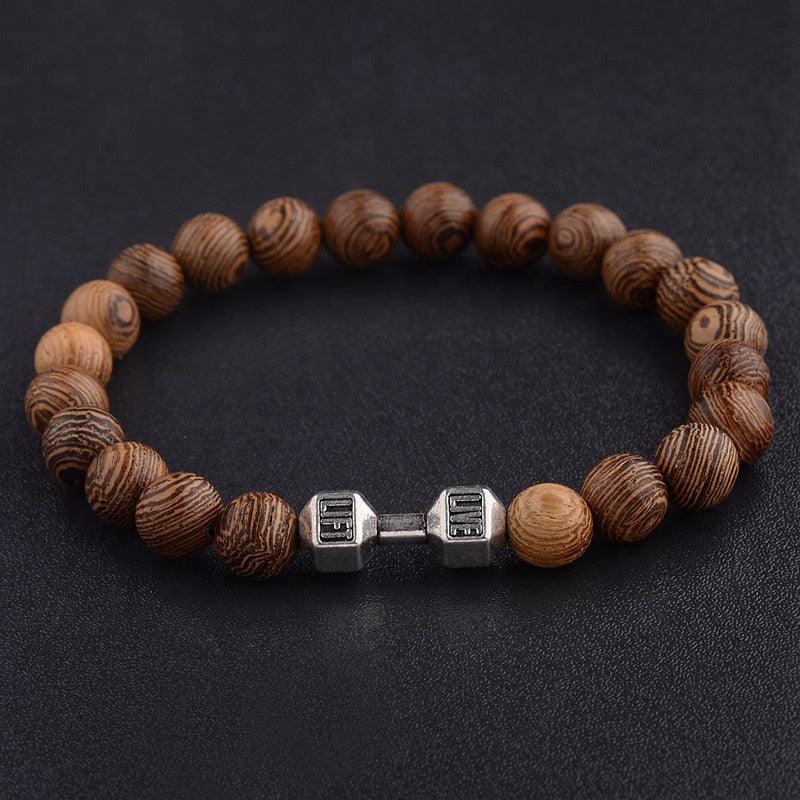 Bracelets en bois naturel pour homme et femme