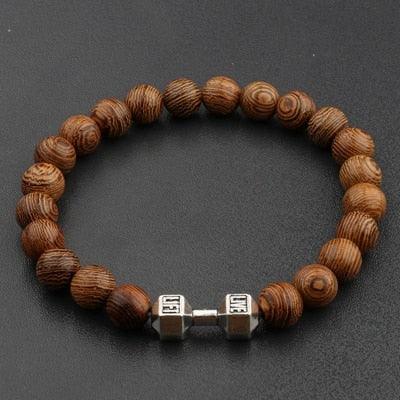 Bracelets en bois naturel pour homme et femme 4
