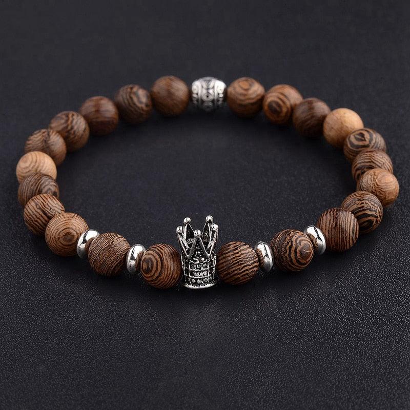 Bracelets en bois naturel pour homme et femme