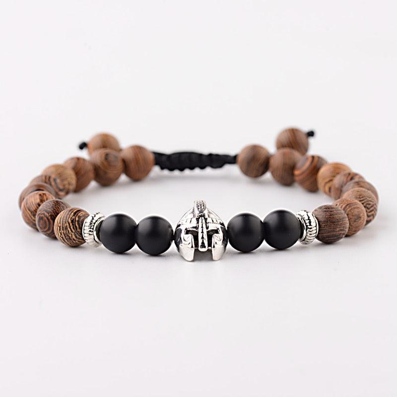 Bracelets en bois naturel pour homme et femme ABK040-9
