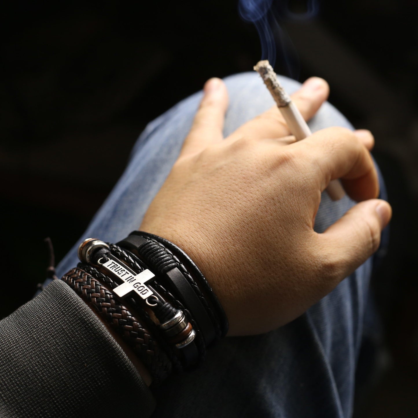 Bracelets en cuir pour homme et femme