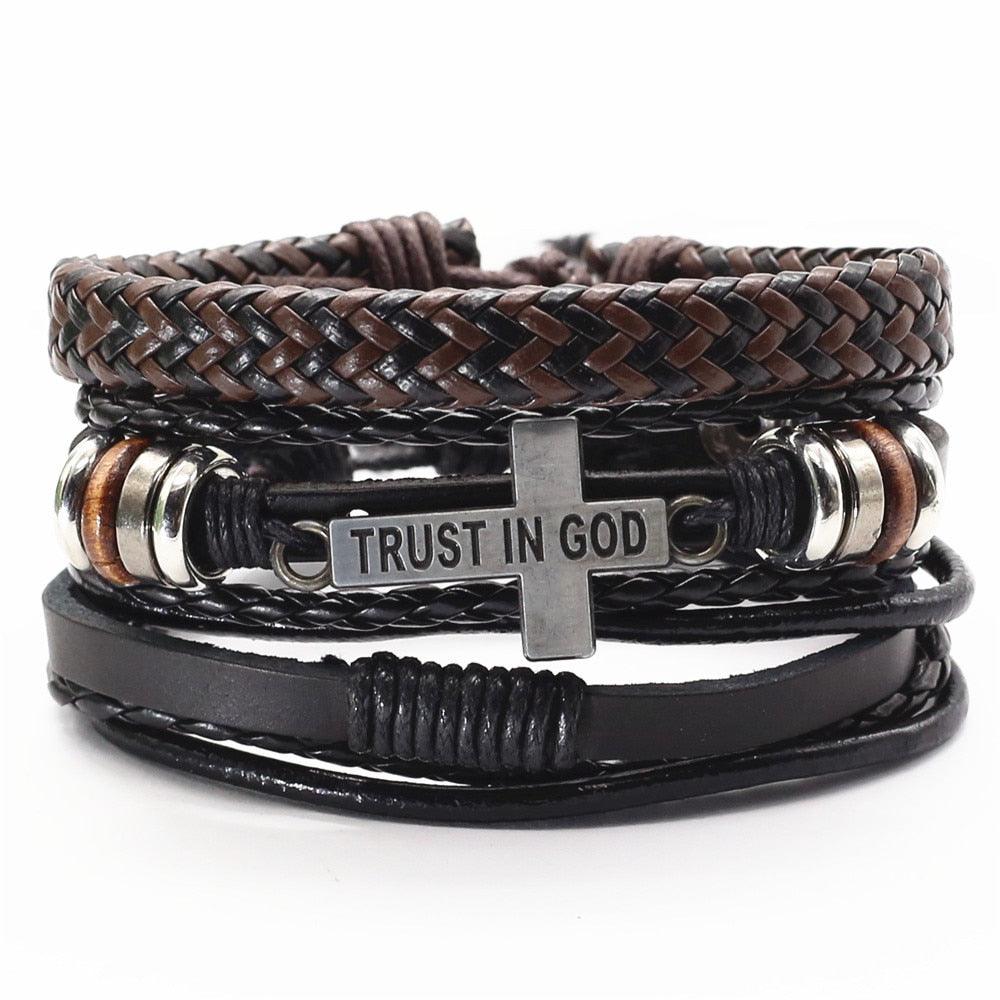 Bracelets en cuir pour homme et femme