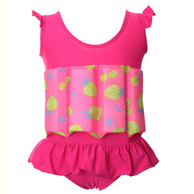Buoyancy Swimsuit enfant détachable avec flotteurs | AOMshop Rose Red