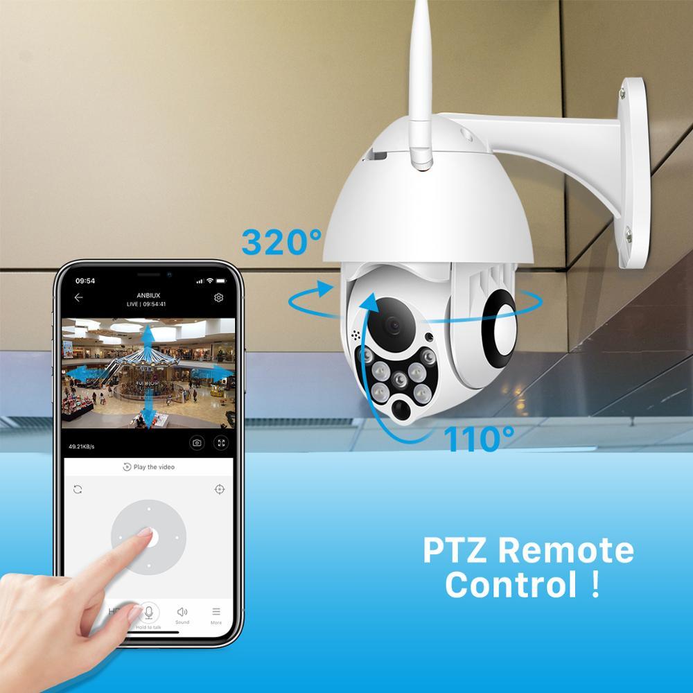 Caméra IP PTZ 1080P Wifi dôme
