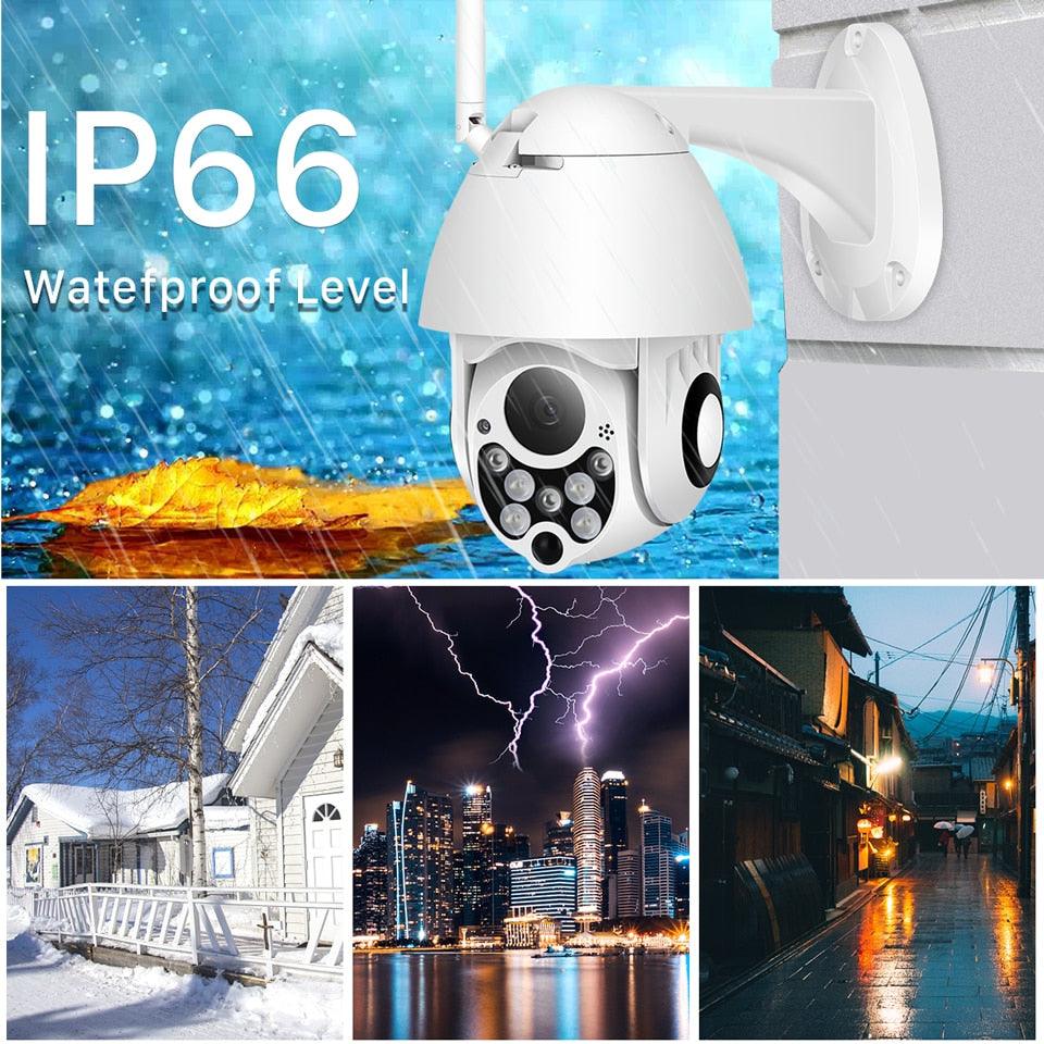 Caméra IP PTZ 1080P Wifi dôme