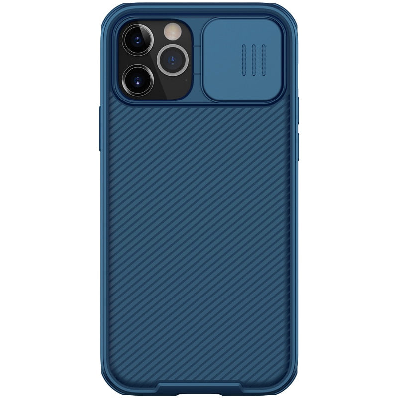 Caméra Protection Case pour iPhone 12/Pro/Max/Mini Blue