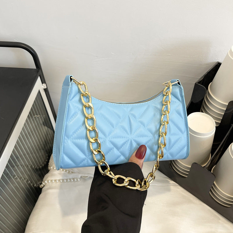 Casual Clashing Underarm Bag | Les meilleurs choix sur AOMshop Blue