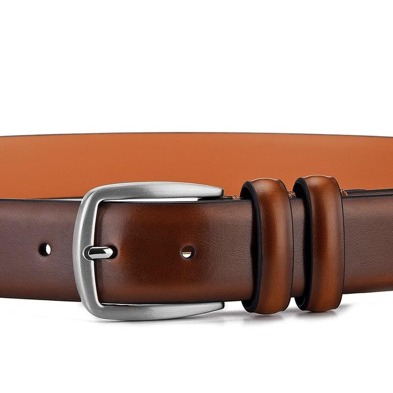 Ceinture Homme en Cuir Véritable de Luxe pour Jeans