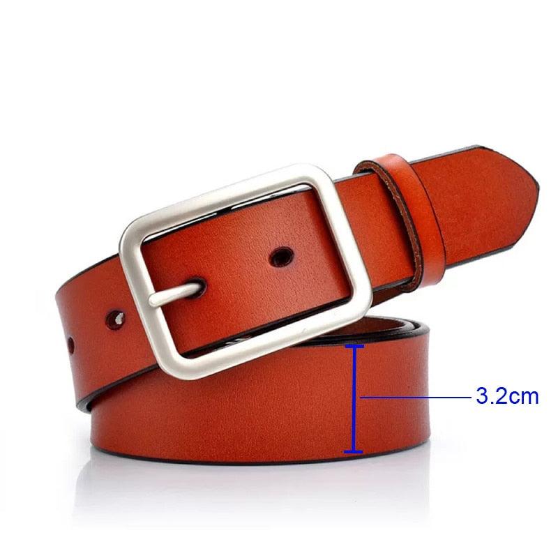 "Ceinture en cuir pour homme : qualité supérieure et style classique" P10 camel 3.2cm