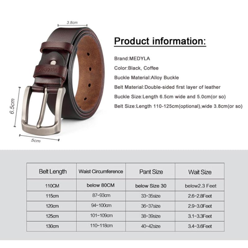 "Ceinture en cuir pour homme : qualité supérieure et style classique"