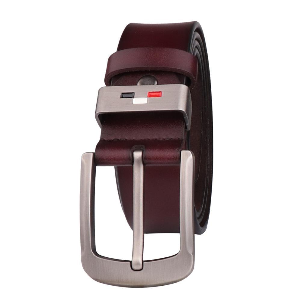 Ceintures en Cuir pour Homme de Qualité Supérieure COFFEE