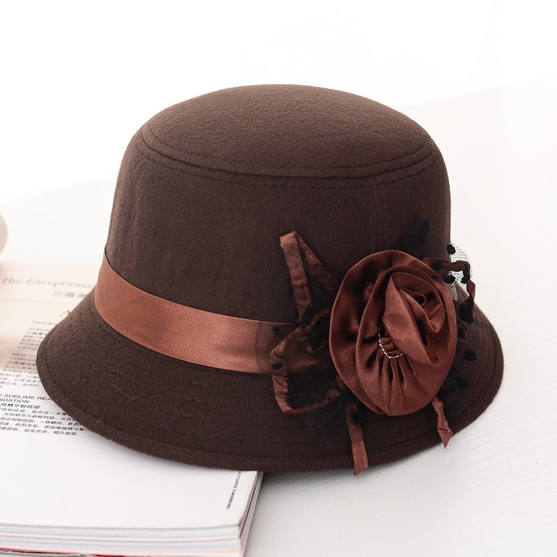 Chapeau en laine à large bord pour femme | AOMshop