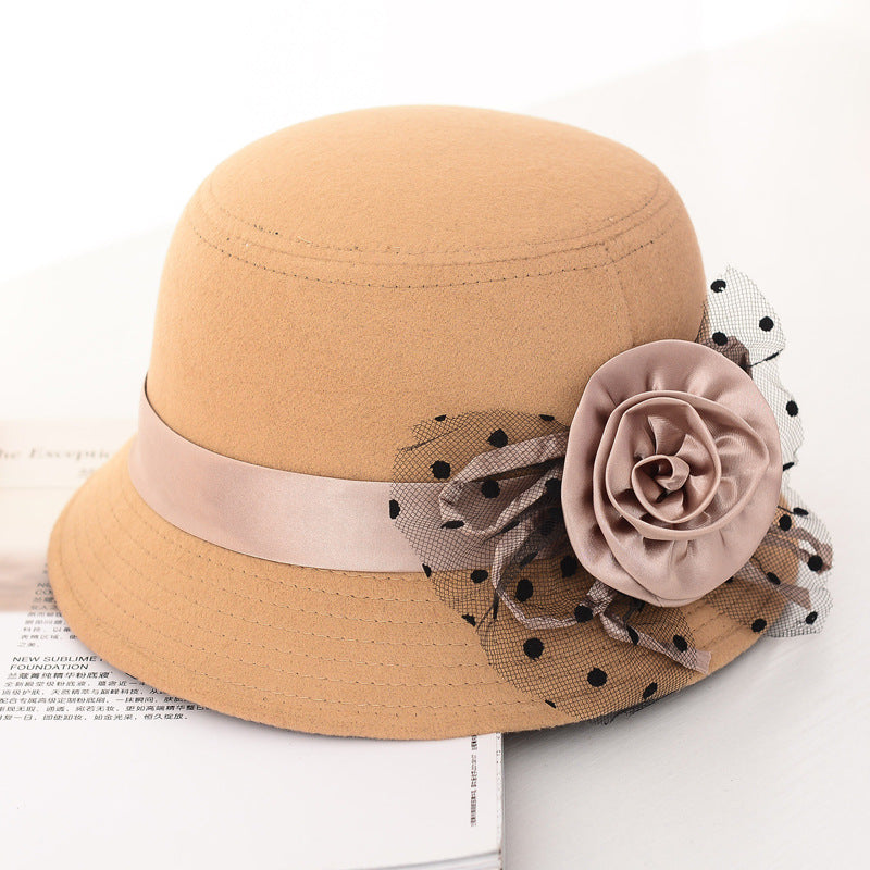 Chapeau en laine à large bord pour femme | AOMshop