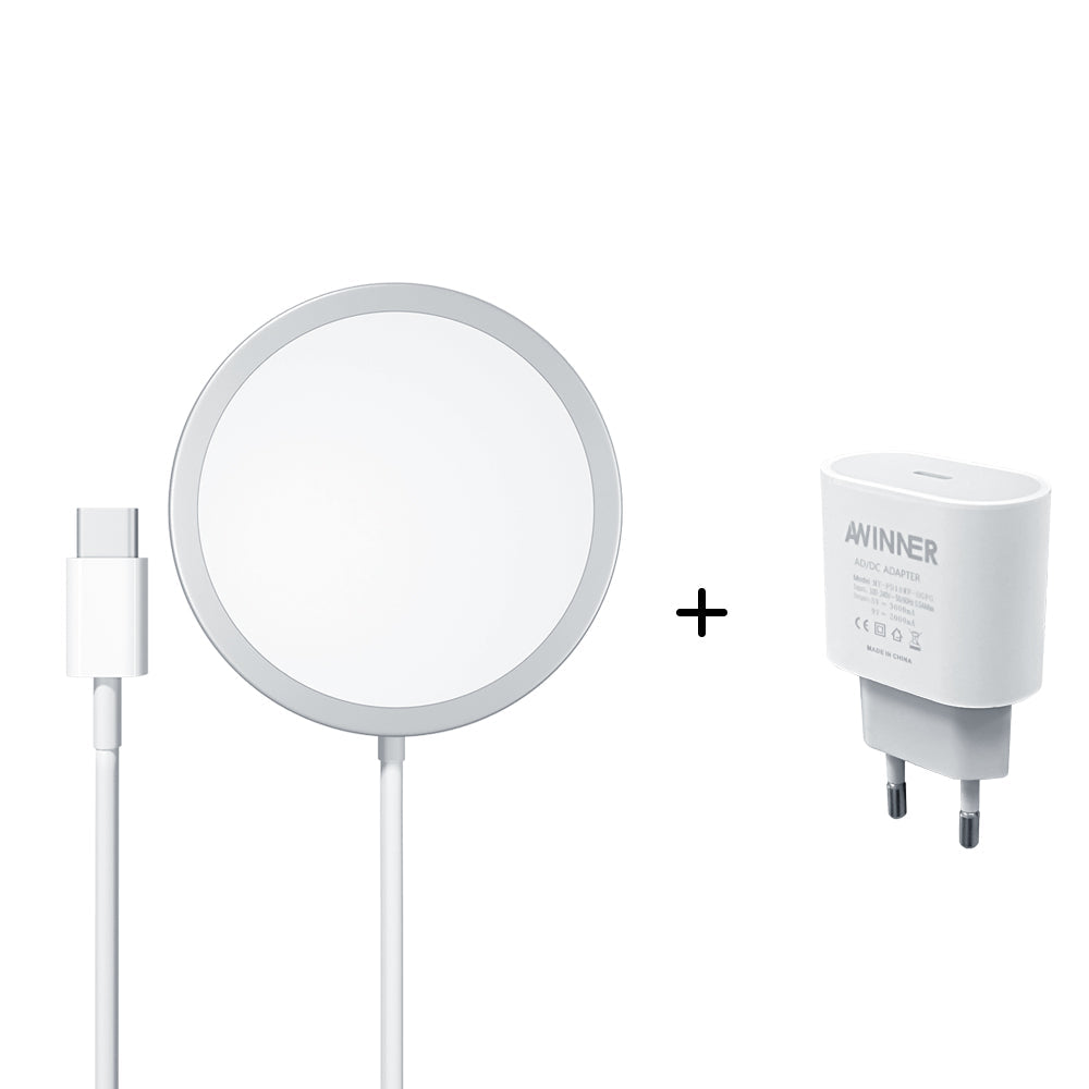 "Chargeur MagSafe Sans Fil Compatible avec Apple - AOMshop"