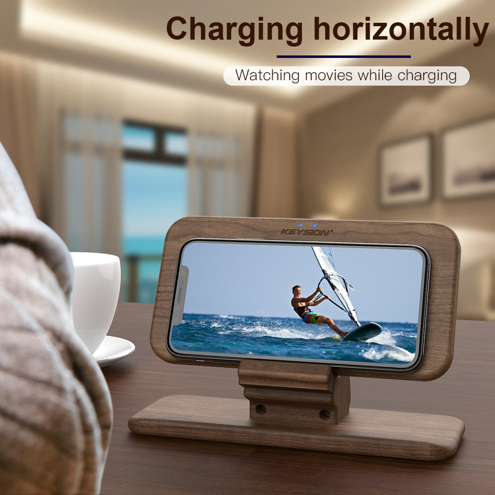 Chargeur sans fil KeySION 5 Coils pour iPhone, Samsung, AirPods, Xiaomi