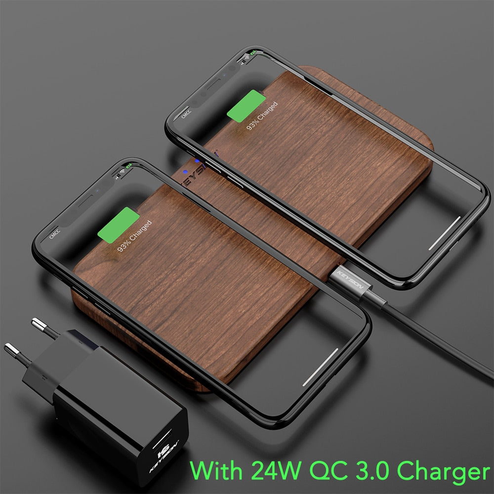 Chargeur sans fil KeySION 5 Coils pour iPhone, Samsung, AirPods, Xiaomi