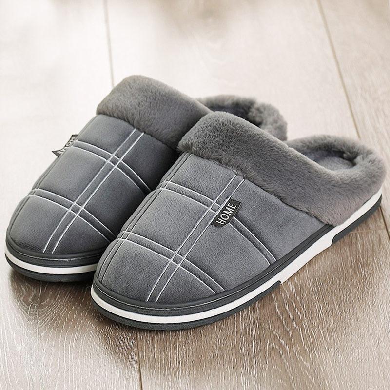 Chaussons de maison pour hommes Gray