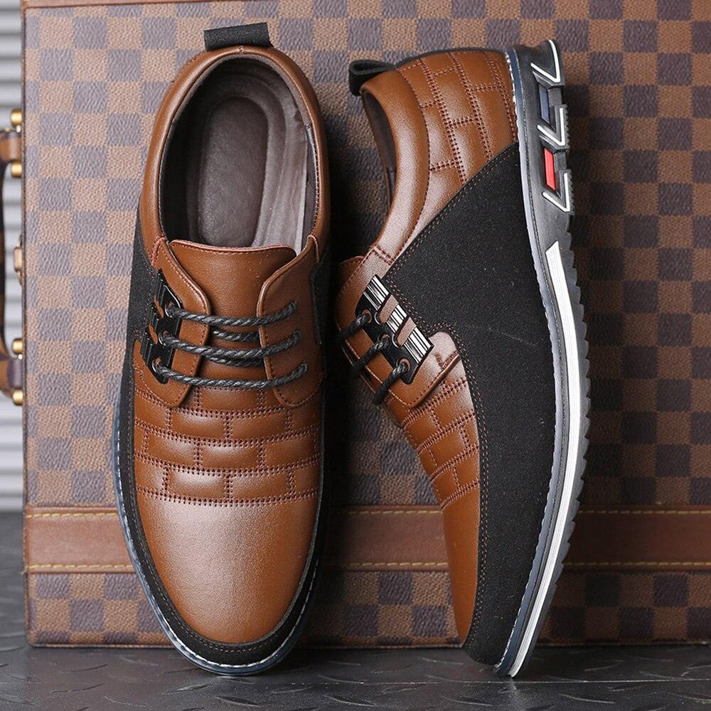Chaussures Homme Grande Taille en Cuir Noir - Chaussures Habillées et Décontractées