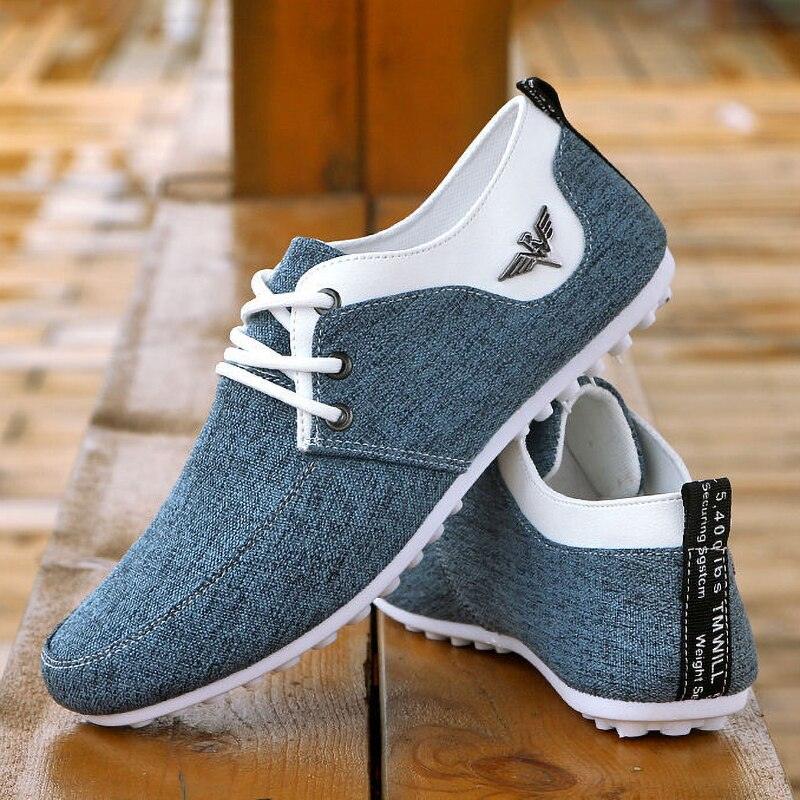 "Chaussures Hommes 2022 : Mocassins en toile casual et respirants"