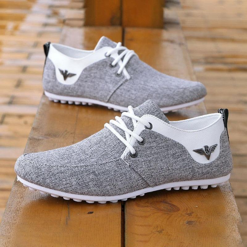 "Chaussures Hommes 2022 : Mocassins en toile casual et respirants"