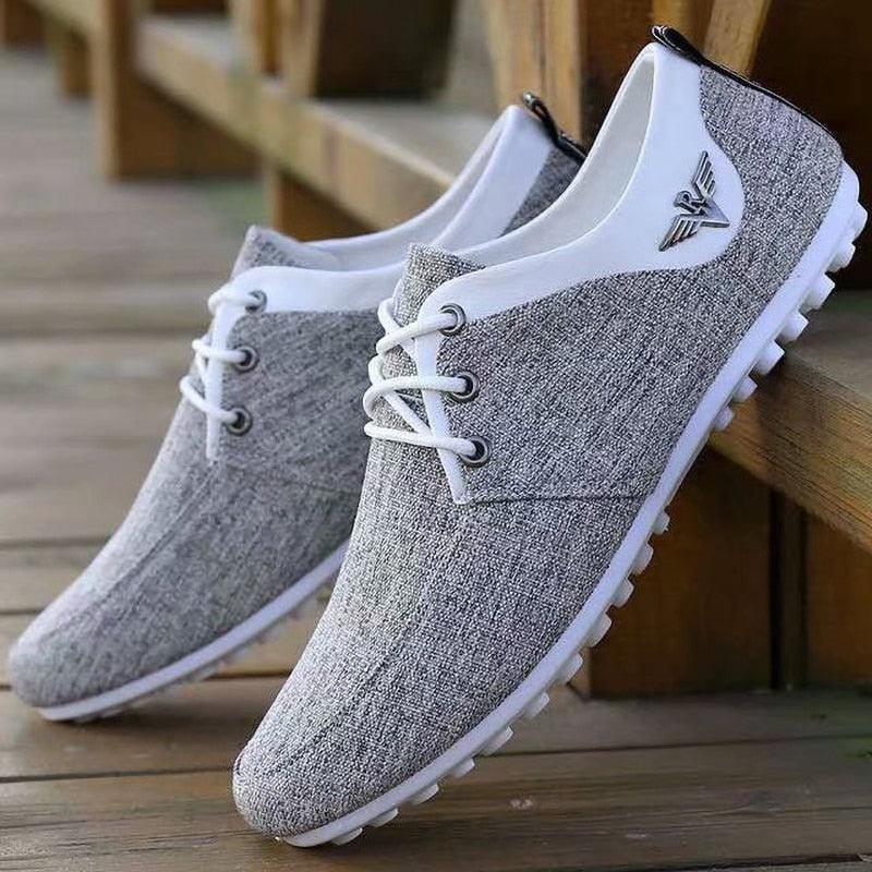 "Chaussures Hommes 2022 : Mocassins en toile casual et respirants"