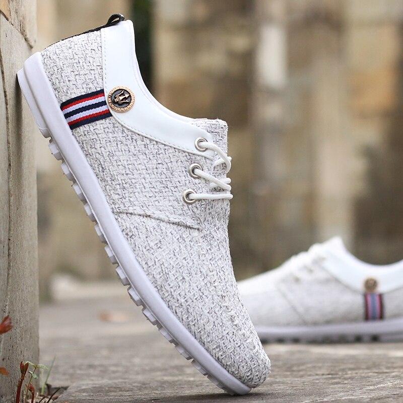 Chaussures-Hommes-Décontractées en Toile 2020