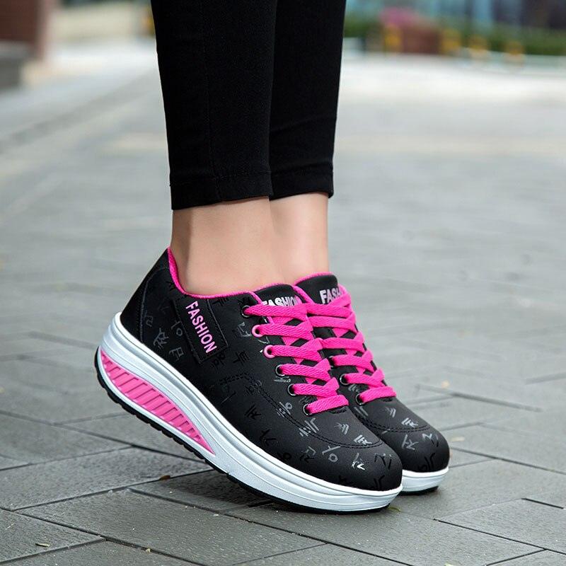 Chaussures à plateforme pour femmes Black
