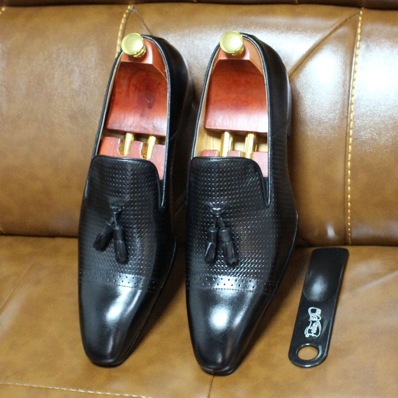 "Chaussures d'hiver pour homme - en cuir véritable, élégantes et confortables"