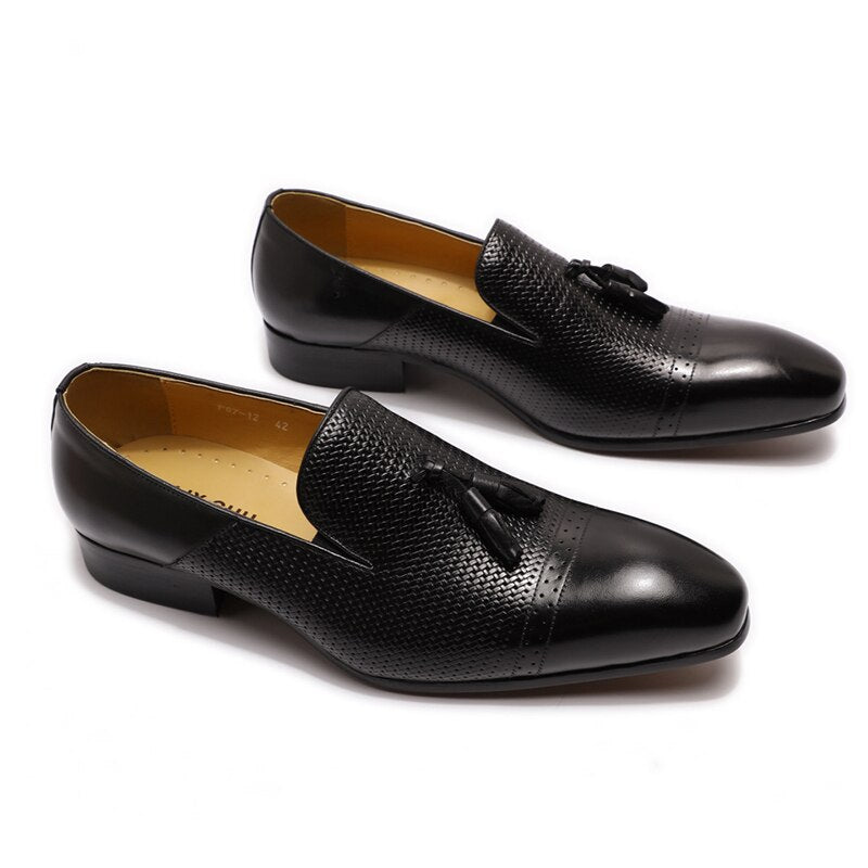 "Chaussures d'hiver pour homme - en cuir véritable, élégantes et confortables"