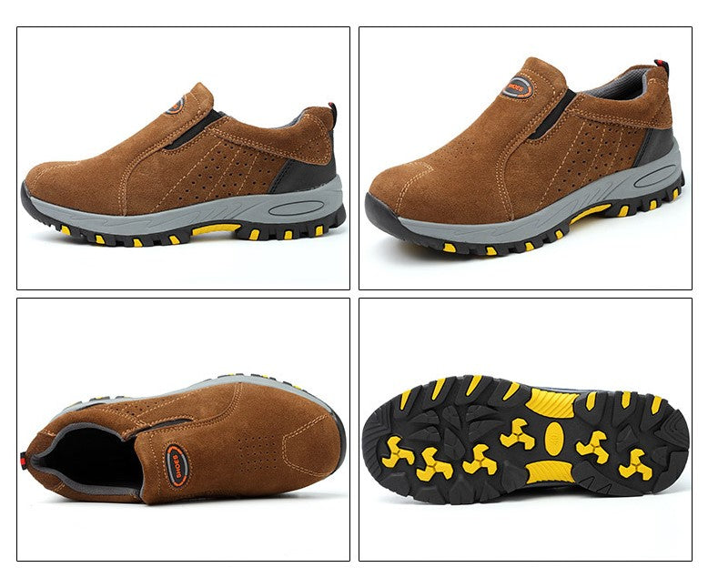 Chaussures de sécurité anti-écrasement et anti-perforation - AOMshop 119 Camel