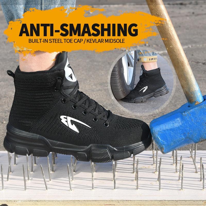 "Chaussures de sécurité indestructibles avec embout en acier pour hommes et femmes"