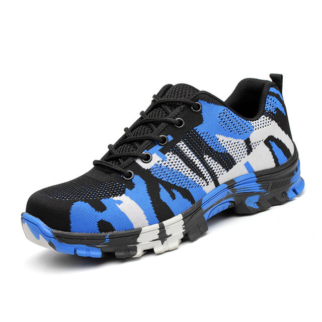 Chaussures de sécurité résistantes et anti-perforation pour homme | AOMshop Blue