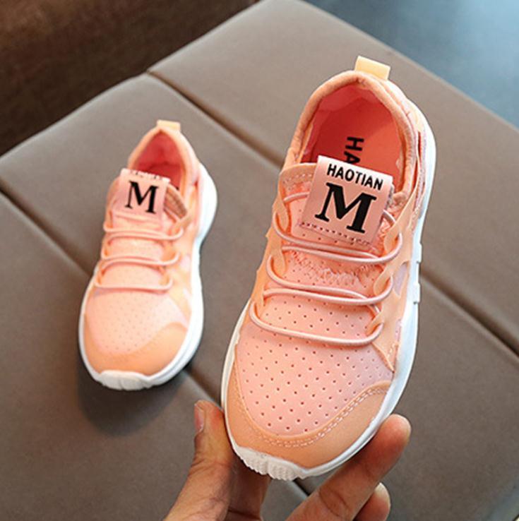 Chaussures de sport pour enfants - Baskets légères et respirantes M Pink