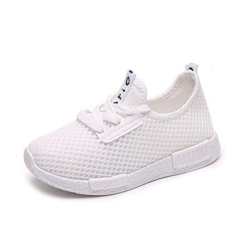 Chaussures de sport pour enfants - Baskets légères et respirantes white