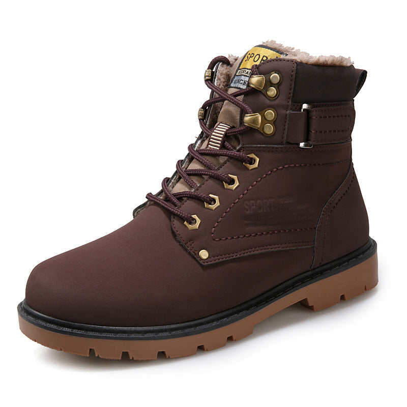 Chaussures de travail Chaussures de désert montantes - AOMshop Brown velvet