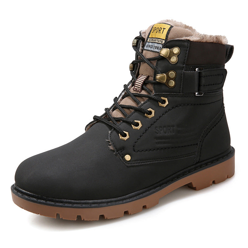 Chaussures de travail Chaussures de désert montantes - AOMshop Black velvet