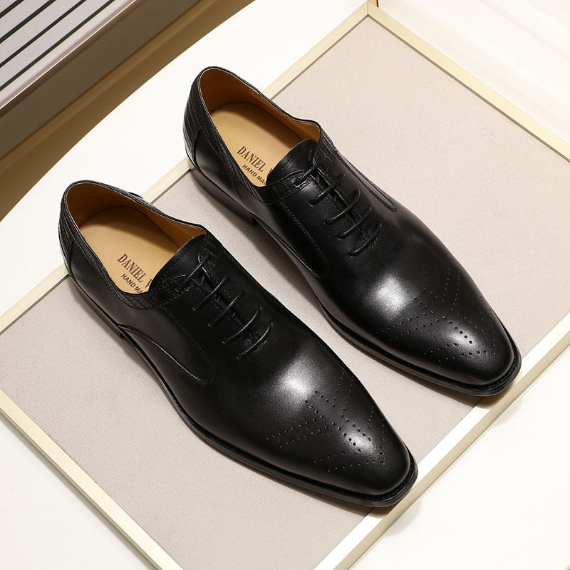 Chaussures en cuir véritable pour homme 2022 - Mariage, bureau, affaires