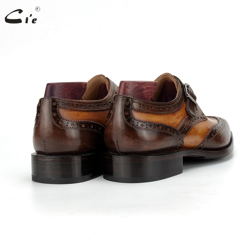 Chaussures habillées en cuir pleine fleur Goodyear Welted faites à la main pour homme - MS189