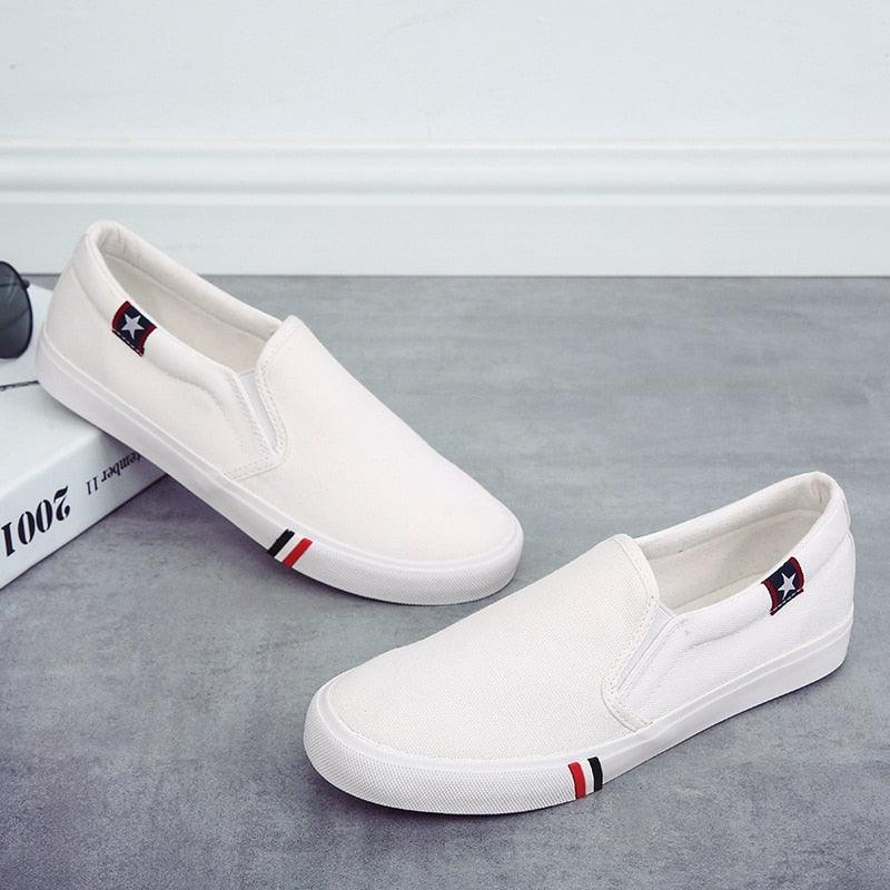 "Chaussures homme PUPUDA en toile : confortables et tendances pour l'été" white